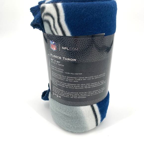 NEW! NFL Fleece Throw New England Patriots 50"x60" Throw of the NFL Football Fan - Picture 4 of 8